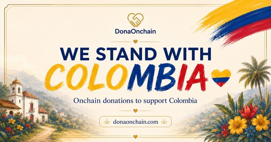 DonaOnchain - We stand with Colombia